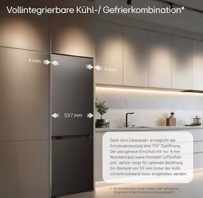LG GBBSJ2CCEP alulfagyasztós kombinált hűtőszekrény, 262/113L, Wifi, Smart Inverter Kompresszor, 59.7x67.4x203 cm, matt fekete szín 