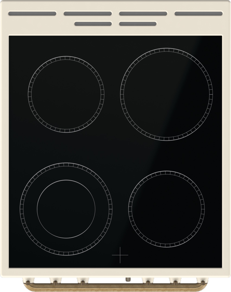 Gorenje GECS5B70CLI kerámialapos elektromos tűzhely extra gőzfunkcióval Classico Design, 70L, 50x59.4x85 cm