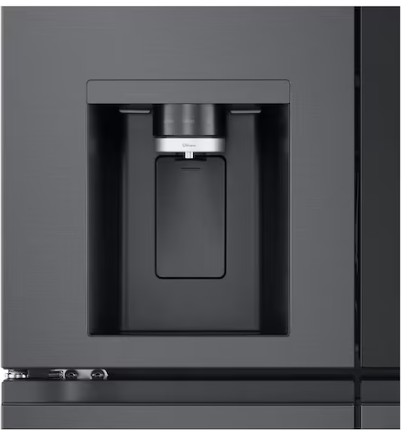 LG GMK960EV2E side by side hűtőszekrény francia ajtós kialakítással, Lineáris Inverter Kompresszor, Wifi, 91.4x72.9x179.2 cm, fémes fekete szín 
