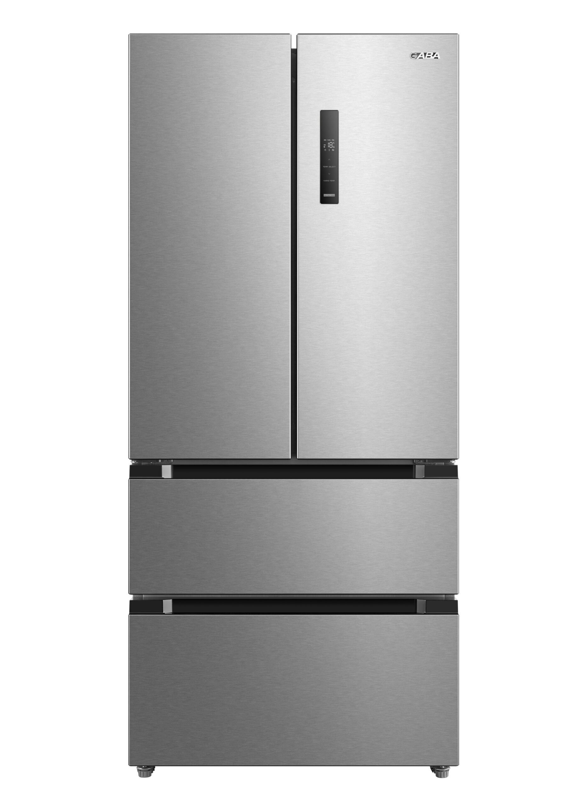 Gaba GMR-516XE No Frost side by side hűtőszekrény francia ajtós kialakítással, 347/169L, 83.3x65.3x189.8 cm, inox szín 