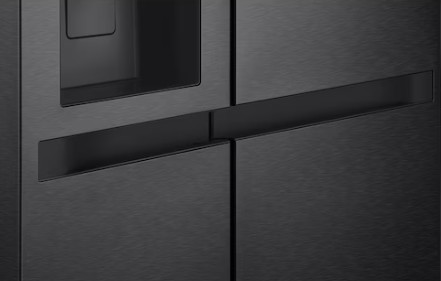 LG GSLC41EPPE side by side hűtőszekrény, 420/221L, Smart Inverter Kompresszor, 91.3x73.5x179 cm, matt éjfekete szín