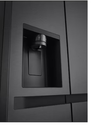 LG GSLC41EPPE side by side hűtőszekrény, 420/221L, Smart Inverter Kompresszor, 91.3x73.5x179 cm, matt éjfekete szín