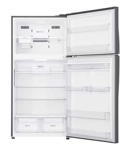 LG GTF916PZPED felülfagyasztós kombinált hűtőszekrény, 418/174L, Smart Inverter Kompresszor, Wifi, 86x73x184 cm, hamvas matt ezüst szín 