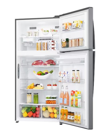 LG GTF916PZPED felülfagyasztós kombinált hűtőszekrény, 418/174L, Smart Inverter Kompresszor, Wifi, 86x73x184 cm, hamvas matt ezüst szín 