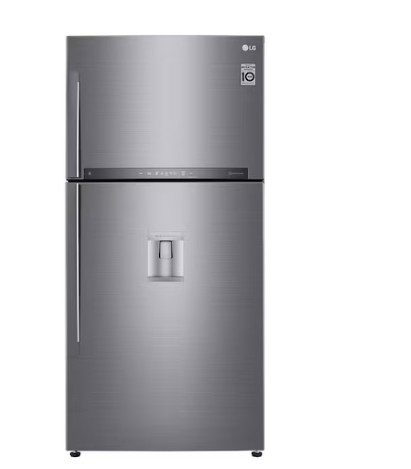 LG GTF916PZPED felülfagyasztós kombinált hűtőszekrény, 418/174L, Smart Inverter Kompresszor, Wifi, 86x73x184 cm, hamvas matt ezüst szín 