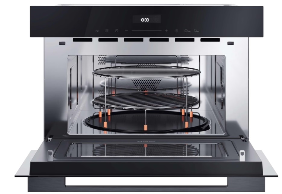 Haier H38DMWID46NB beépíthető mikrohullámú sütő, 34L, 900W, 59.5x49.2x38.2 cm, fekete szín 