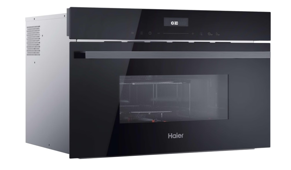 Haier H38DMWID46NB beépíthető mikrohullámú sütő, 34L, 900W, 59.5x49.2x38.2 cm, fekete szín 