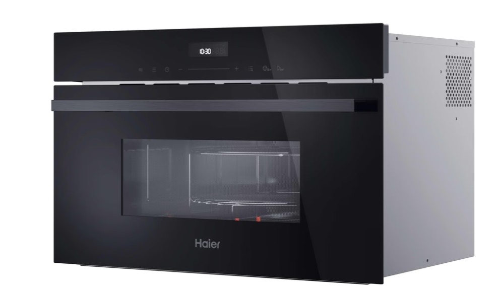 Haier H38DMWID46NB beépíthető mikrohullámú sütő, 34L, 900W, 59.5x49.2x38.2 cm, fekete szín 