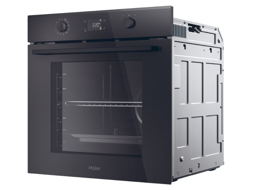 Haier H6 ID2P5B3YTB beépíthető sütő, 78L, pirolitikus és hidrolitikus tisztítás, Wifi, 59.5x56.8x59.5 cm, fekete szín 