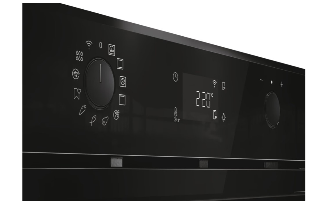 Haier H6 ID2P5B3YTB beépíthető sütő, 78L, pirolitikus és hidrolitikus tisztítás, Wifi, 59.5x56.8x59.5 cm, fekete szín 