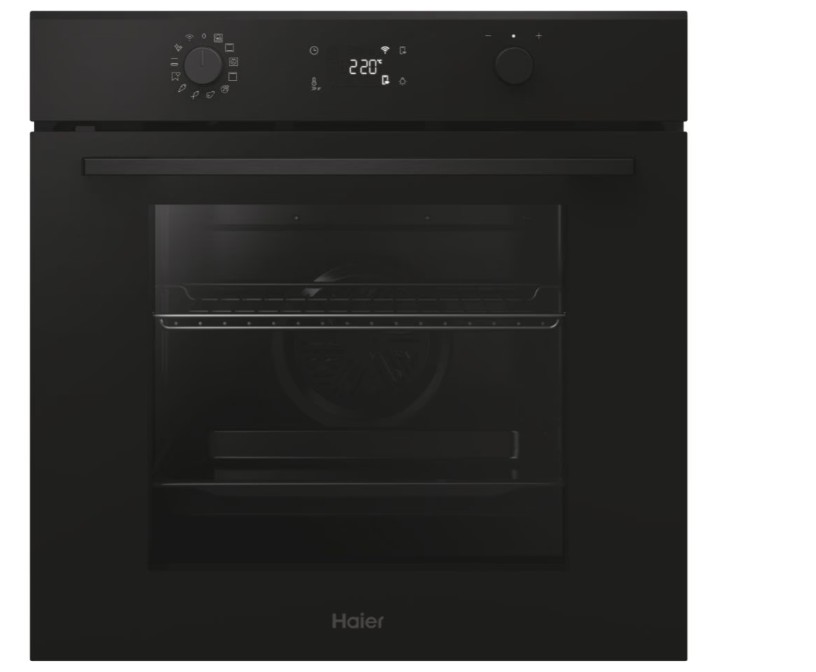 Haier H6 ID2P5B3YTB beépíthető sütő, 78L, pirolitikus és hidrolitikus tisztítás, Wifi, 59.5x56.8x59.5 cm, fekete szín 