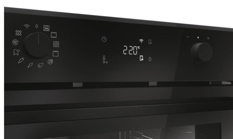 Haier H6 ID2P5B3YTX beépíthető sütő, 78L, Wifi, pirolitikus és hidrolitikus tisztítás, 59.5x56.8x59.5 cm, fekete szín 