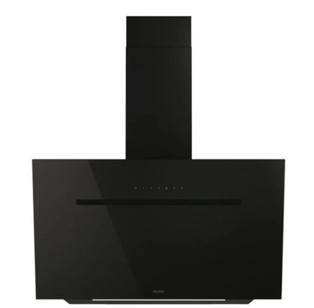 Haier HADG9CBS6BVOC beépíthető falra szerelhető döntött kürtös konyhai elszívó, 89.8x35.6x60 cm, fekete szín 