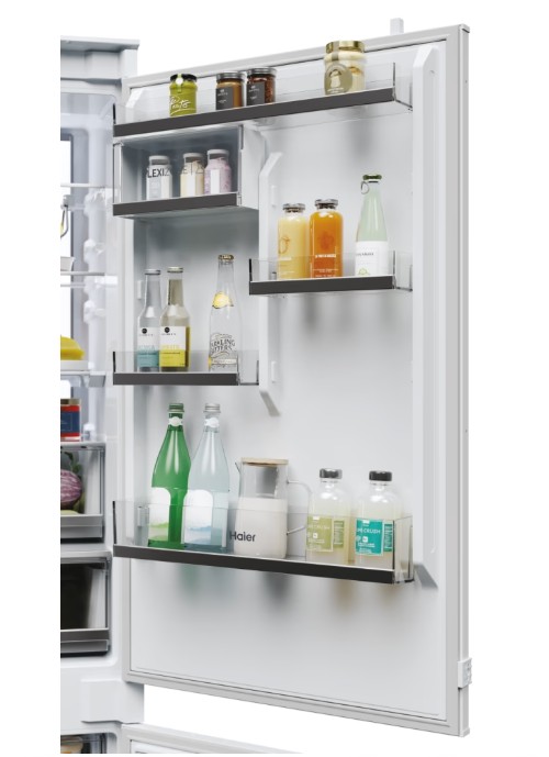 Haier HBW7719C No Frost beépíthető alulfagyasztós kombinált hűtőszekrény, 285/115L,Wifi, 69x55x193.5 cm