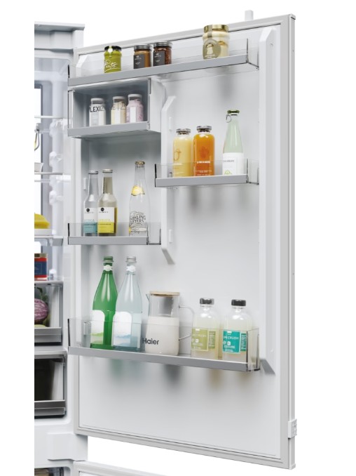 Haier HBW7719C No Frost beépíthető alulfagyasztós kombinált hűtőszekrény, 285/115L,Wifi, 69x55x193.5 cm