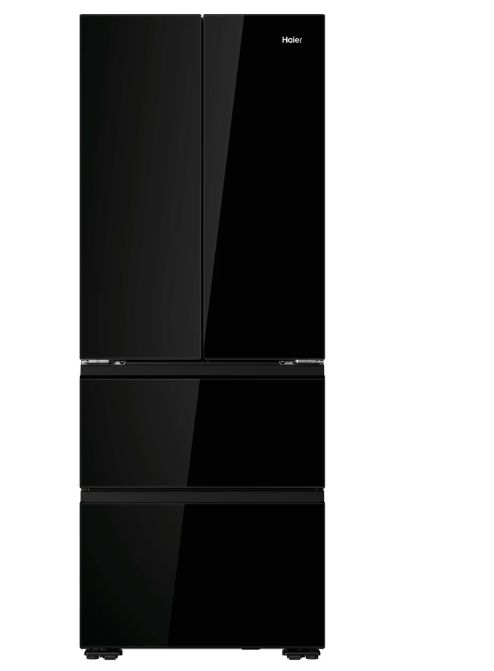 Haier HFKR5718DNGB Total No Frost side by side hűtőszekrény francia ajtós kialakítással, 255/147L, Wifi, 70x59.4x185 cm, fekete szín 