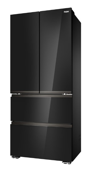 Haier HFKR7819DNGB No Frost side by side hűtőszekrény francia ajtós kialakítással, 299/169L, 83x59.4x190 cm, fekete szín 