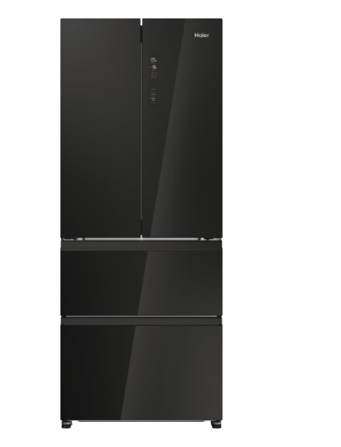 Haier HFR3718ENGB Total No Frost alulfagyasztós kombinált hűtőszekrény, 262/140L, 70x68.8x177.5 cm, fekete szín