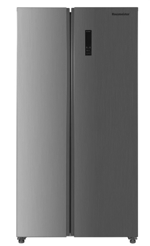 Hausmeister HM 3300 E I No Frost side by side hűtőszekrény, inverter motor, 291/151L, 91x59x177 cm, inox szín 