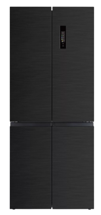 Hausmeister HM 3305 E I Total No Frost side by side hűtőszekrény francia ajtós kialakítással, inverter motor, 300/158L, 79x60x192 cm, fekete szín 