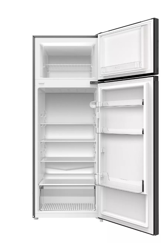 Hausmeister HM3228E felülfagyasztós kombinált hűtőszekrény, 170/41L, 54x55.1x142.8 cm, fémes inox szín 