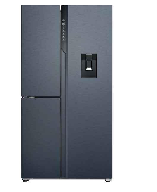 Haier HSPR79F18DWMB Total No Frost side by side hűtőszekrény, Wifi, 384/189L, 90.5x70.7x177.5 cm, szálcsiszolt fekete szín 