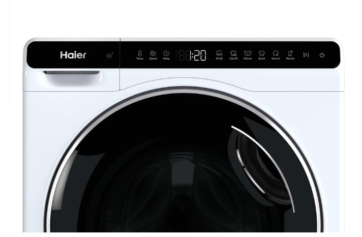 Haier HW50-BP12307U1-S elöltöltős mini mosógép, 5 kg, inverter motor, Wifi, 51x49.2x70 cm 