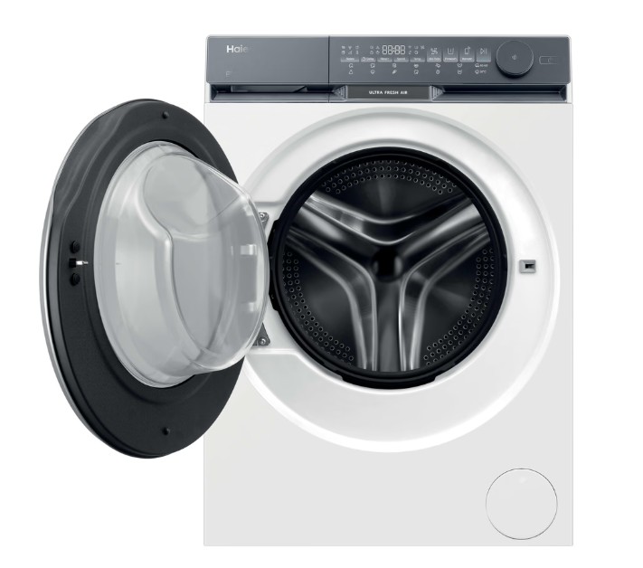 Haier HW80-B14387U1 elöltöltős mosógép, 8 kg, inverter motor, gőz, Wifi, 59.5x59.3x85 cm