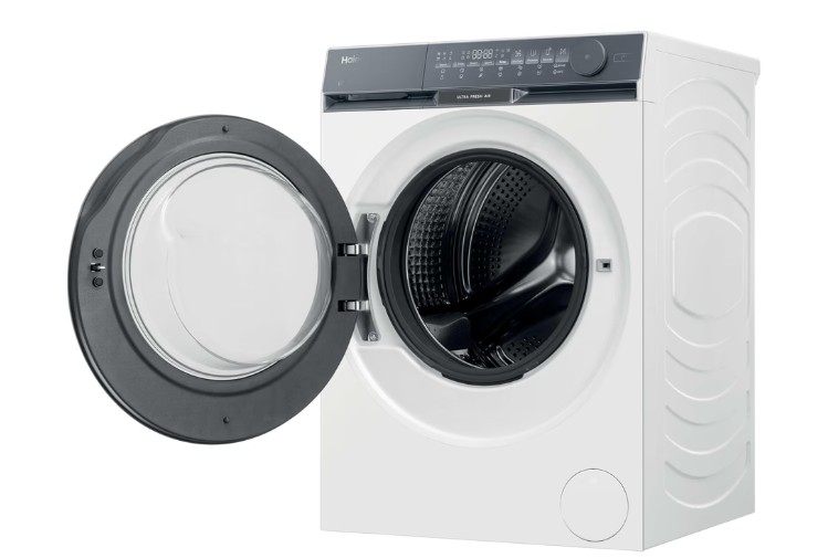 Haier HW80-B14387U1 elöltöltős mosógép, 8 kg, inverter motor, gőz, Wifi, 59.5x59.3x85 cm