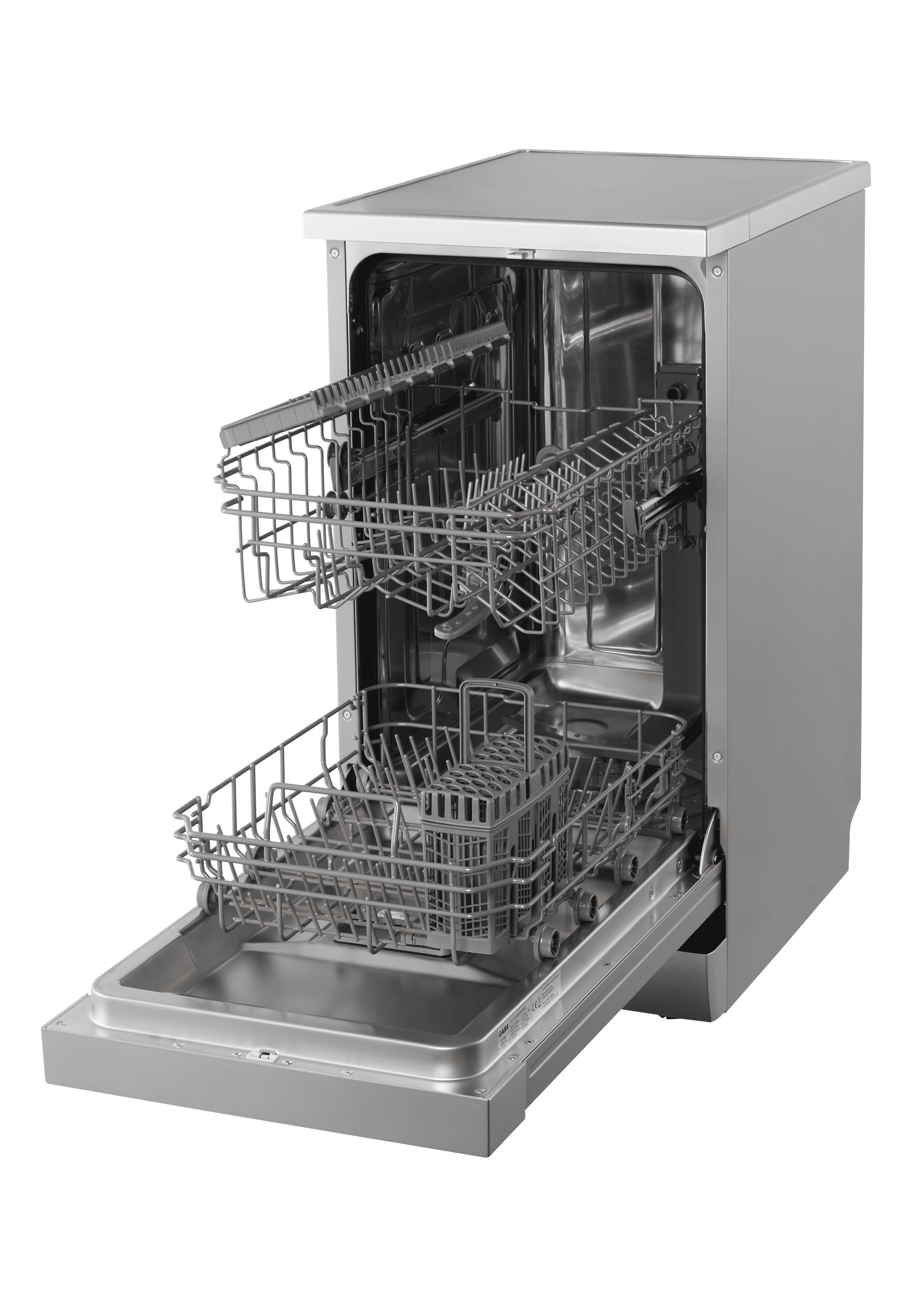 Gaba GMDW-45X mosogatógép, 10 teríték, 44.8x55x81.5 cm, inox 