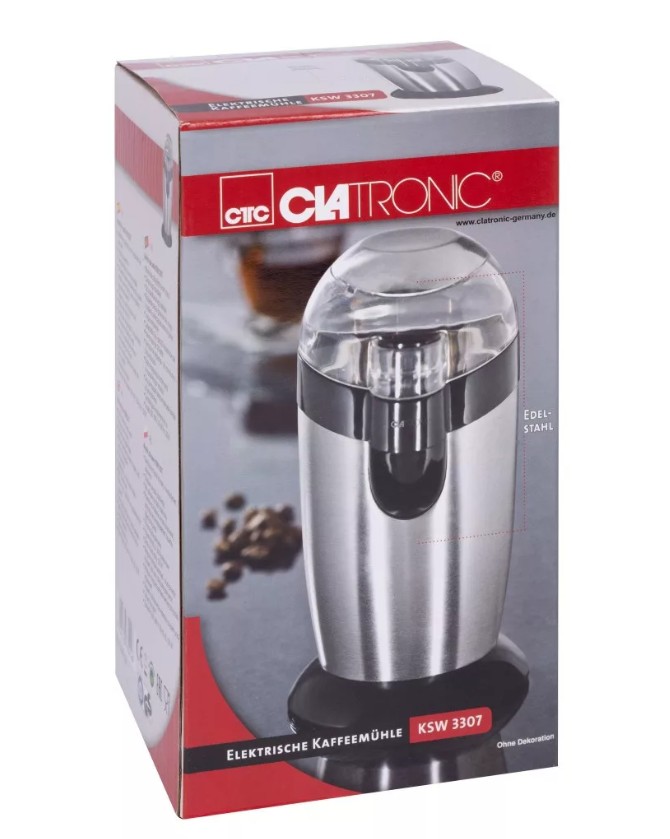 Clatronic KSW 3307 inox kávédaráló KSW3307