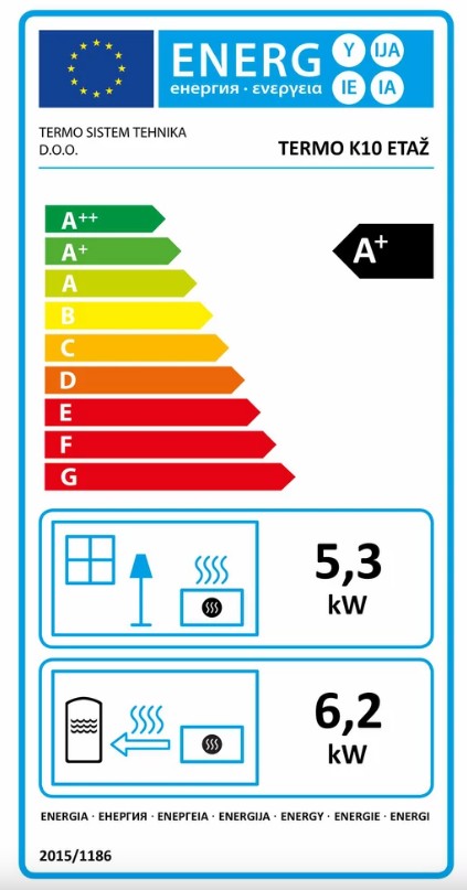 Termo Kreka K10 Etaz N vízteres kandalló 11,5 kW 