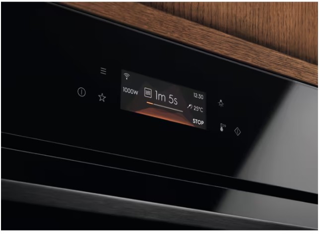 Electrolux LVL8E09Z beépíthető kompakt sütő és mikró, 44L, Wifi, 59.5x56.7x45.5 cm, fekete szín 