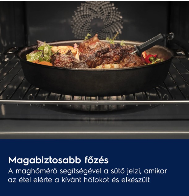 Electrolux LVL8E09Z beépíthető kompakt sütő és mikró, 44L, Wifi, 59.5x56.7x45.5 cm, fekete szín 