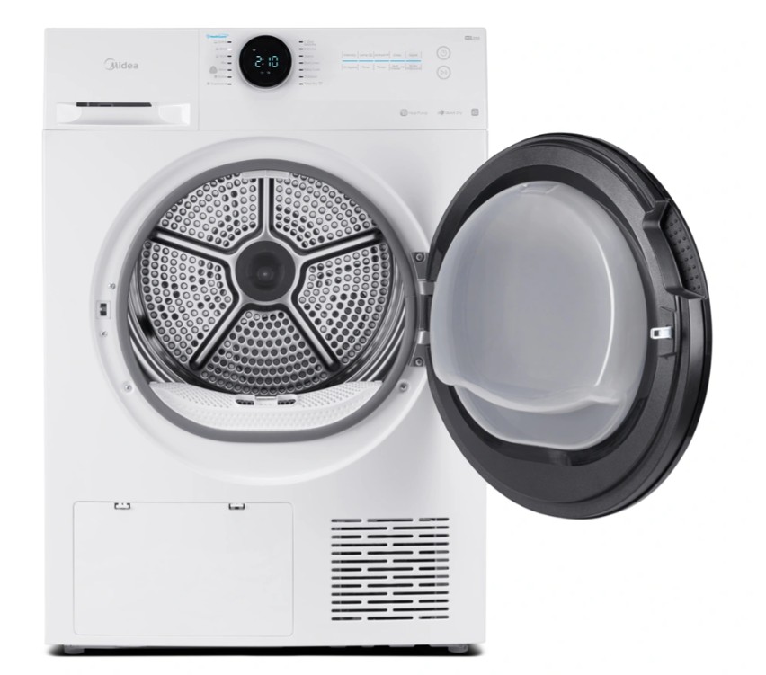 Midea MD200H100BW/W-HR hőszivattyús szárítógép, Wifi, 10 kg, 59.5x67.5x84.5 cm