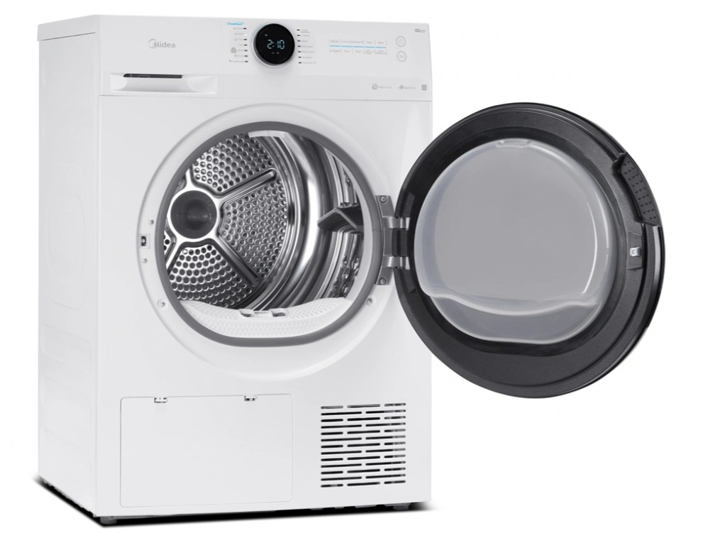 Midea MD200H100BW/W-HR hőszivattyús szárítógép, Wifi, 10 kg, 59.5x67.5x84.5 cm