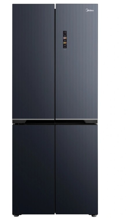 Midea MDRM587BIE70 No Frost side by side hűtőszekrény francia ajtós kialakítással, inverter motor, 276/150L, 75.3x60x191 cm, sötét inox szín 