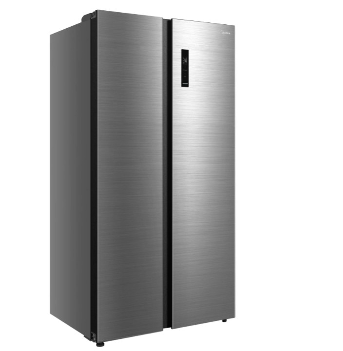 Midea MDRS710FGD46 No Frost side by side hűtőszekrény, 349/206L, inverter kompresszor, 89.7x70.1x176.5 cm, inox szín 