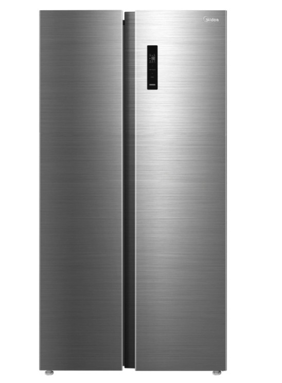 Midea MDRS710FGD46 No Frost side by side hűtőszekrény, 349/206L, inverter kompresszor, 89.7x70.1x176.5 cm, inox szín 