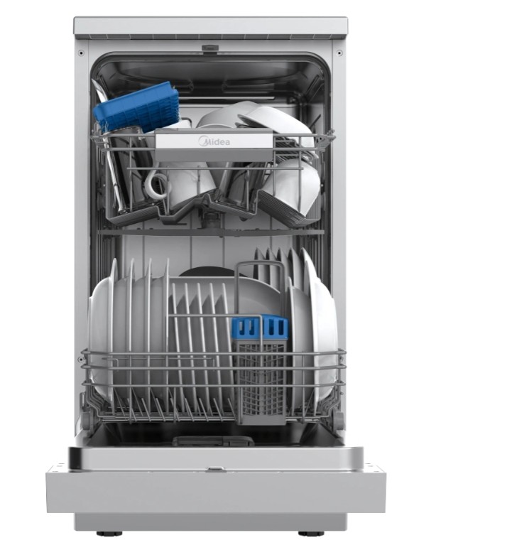 Midea MDWEF1034CSS-WG-EU mosogatógép, 10 teríték, Wifi, 44.8x60x84.5 cm, inox szín 