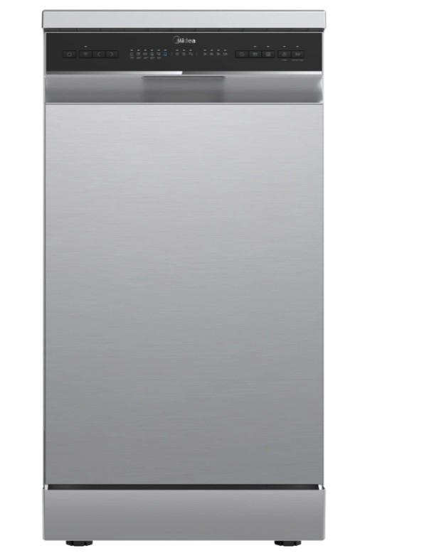 Midea MDWEF1034CSS-WG-EU mosogatógép, 10 teríték, Wifi, 44.8x60x84.5 cm, inox szín 
