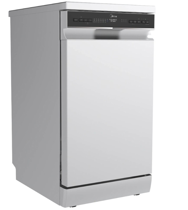 Midea MDWEF1034DSS-WC mosogatógép, 10 teríték, 3 kosár, Wifi, automatikus ajtónyitás, 44.8x60x84.5 cm, inox szín 