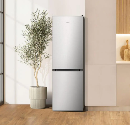 Gorenje NRK619D2XL4 No Frost Plus alulfagyasztós kombinált hűtőszekrény, 207/97L, inverter kompresszor, 59.5x59x186 cm, inox szín 