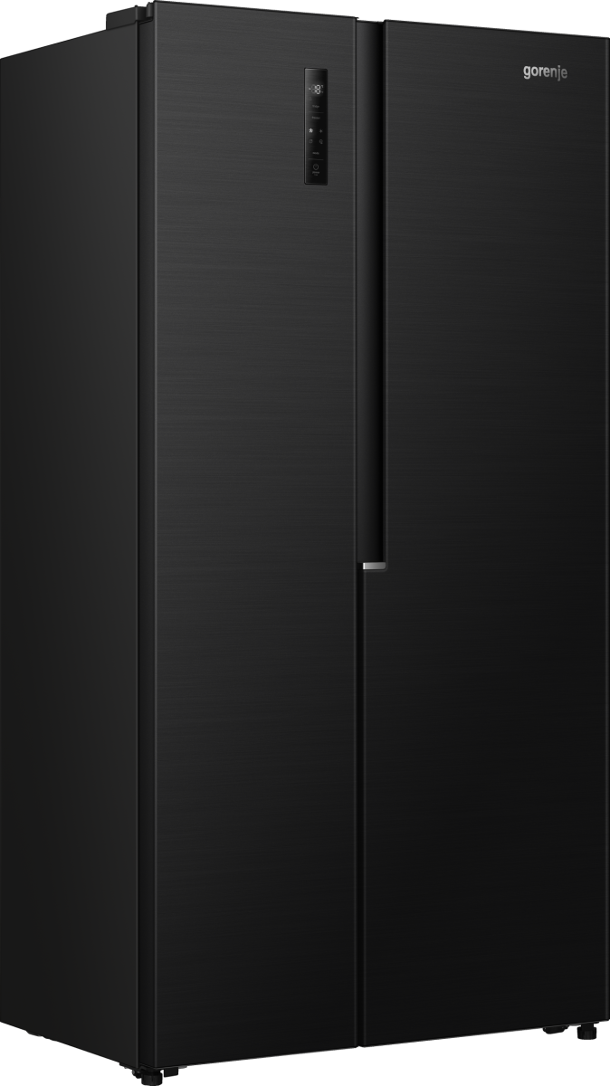 Gorenje NRS917E41BX side by side hűtőszekrény, 347/197L, inverteres kompresszor, 91.1x61.5x178.6 cm, fekete szín 
