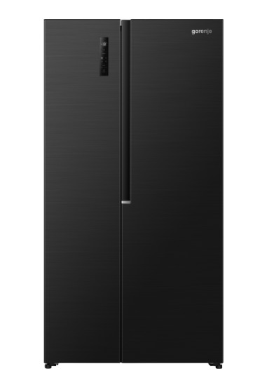 Gorenje NRS917E41BX side by side hűtőszekrény, 347/197L, inverteres kompresszor, 91.1x61.5x178.6 cm, fekete szín 