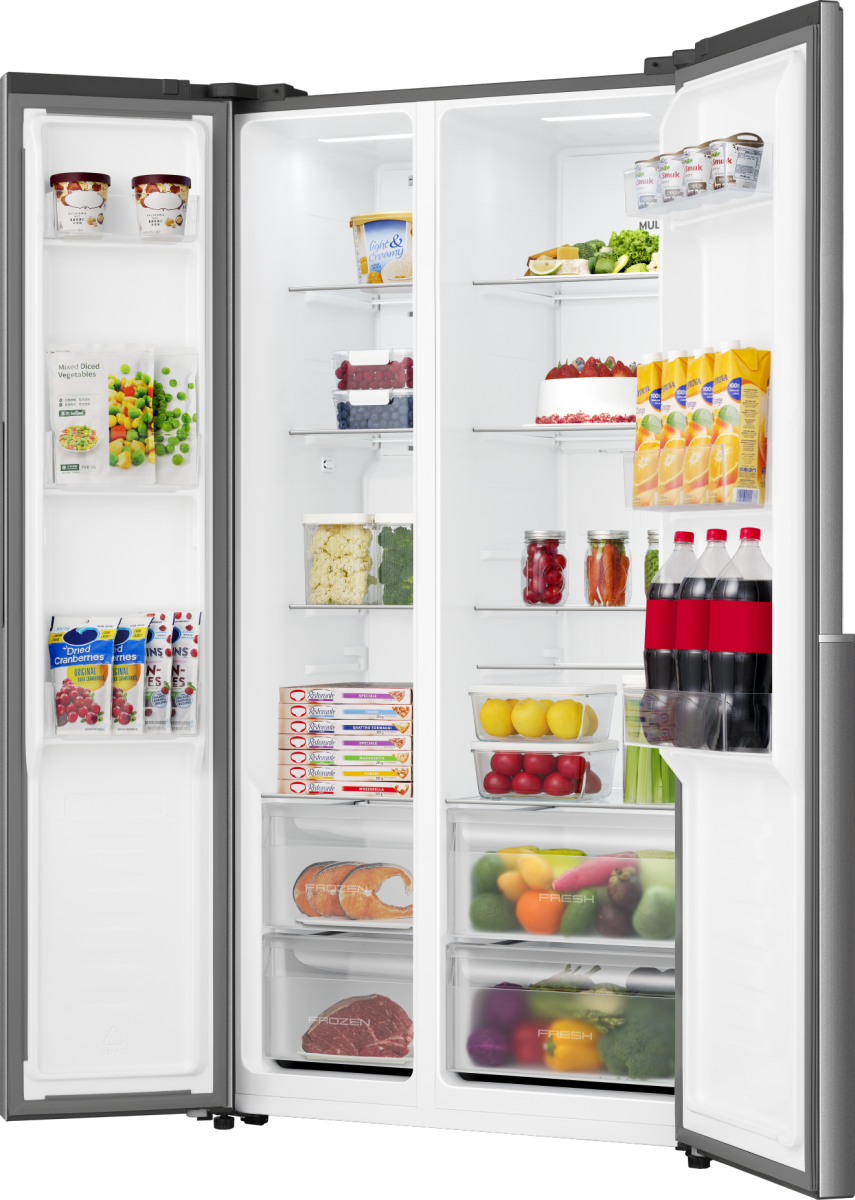 Gorenje NRS917E41X No Frost Plus side by side hűtőszekrény, 347/197L, inverteres kompresszor, 91.1x61.5x178.6 cm, inox szín 
