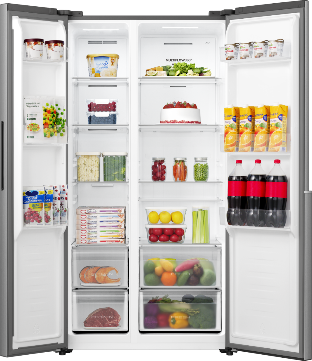Gorenje NRS917E41X No Frost Plus side by side hűtőszekrény, 347/197L, inverteres kompresszor, 91.1x61.5x178.6 cm, inox szín 