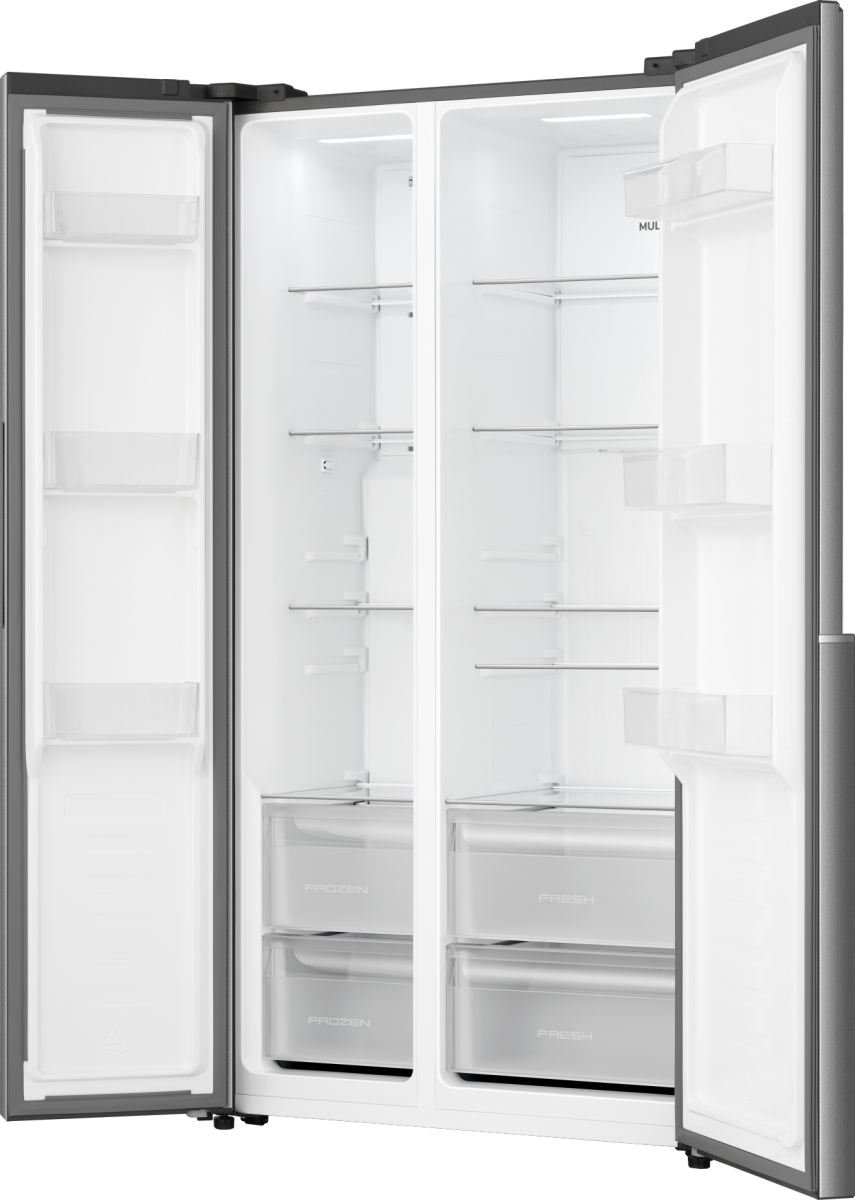 Gorenje NRS917E41X No Frost Plus side by side hűtőszekrény, 347/197L, inverteres kompresszor, 91.1x61.5x178.6 cm, inox szín 