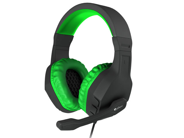 Genesis Argon 200 Gamer mikrofonos sztereo fejhallgató, zöld, NSG-0903