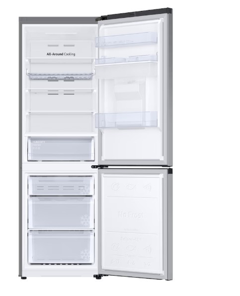 Samsung RB34C652ESA/EF No Frost alulfagyasztós kombinált hűtőszekrény, Wifi, Digitális Inverter Kompresszor, 227/114L, 59.5x65.8x185.3 cm, fémes grafit szín 